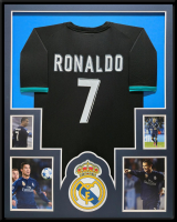 Cristiano Ronaldo Custom Framed Jersey Display at PristineAuction.com