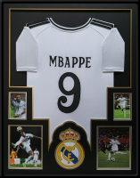 Kylian Mbappe Custom Framed Jersey Display at PristineAuction.com