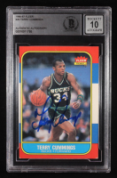 Terry Cummings Signed 1986-87 Fleer #20 (Beckett | Auto Grade 10) at PristineAuction.com