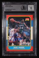 Mark Aguirre Signed 1986-87 Fleer #3 (Beckett | Auto Grade 10) at PristineAuction.com