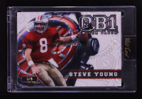 Steve Young 2024 Wild Card On The Clock White #3/5 at PristineAuction.com