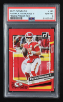 Patrick Mahomes II 2023 Donruss Press Proof Red #149 (PSA 8) at PristineAuction.com