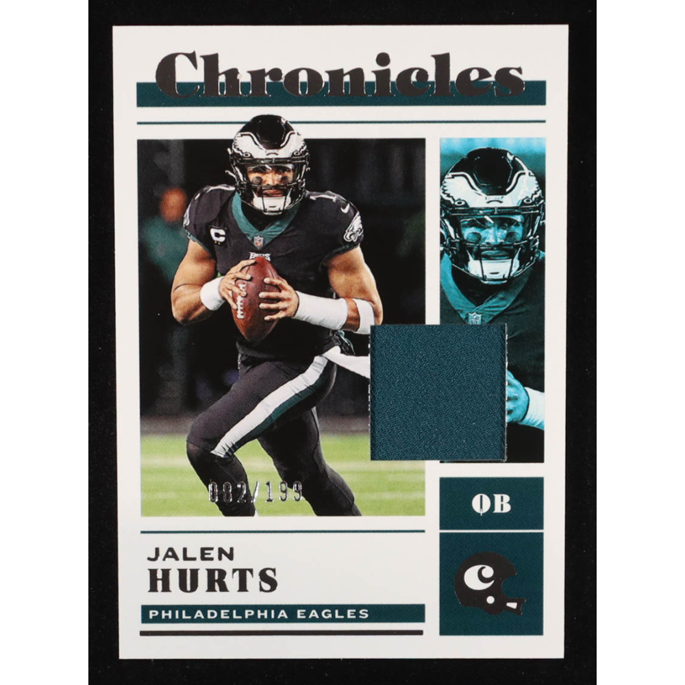 Jalen Hurts 2022 Panini Chronicles Jerseys #17 #082/199 at PristineAuction.com
