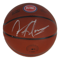 Dennis Rodman Signed Pistons Logo Basketball (Schwartz) at PristineAuction.com
