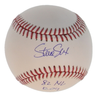 Steve Sax Signed OML Baseball Inscribed "82 NL ROY" (Schwartz) at PristineAuction.com