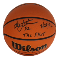 Christian Laettner Signed NCAA Basketball Inscribed "The Shot" & "3/28/92" (Schwartz) at PristineAuction.com