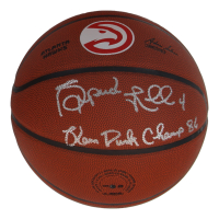Spud Webb Signed Hawks Logo NBA Basketball Inscribed "Slam Dunk Champ 86" (Schwartz) at PristineAuction.com