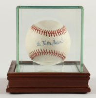 Stan "The Man" Musial Signed ONL Baseball with Display Case (PSA) at PristineAuction.com
