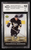 Sidney Crosby 2005-06 Upper Deck Phenomenal Beginnings #6 RC (BCCG 10) at PristineAuction.com