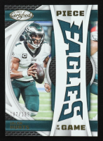 Jalen Hurts 2023 Certified Piece of the Game #48 #187/199 at PristineAuction.com