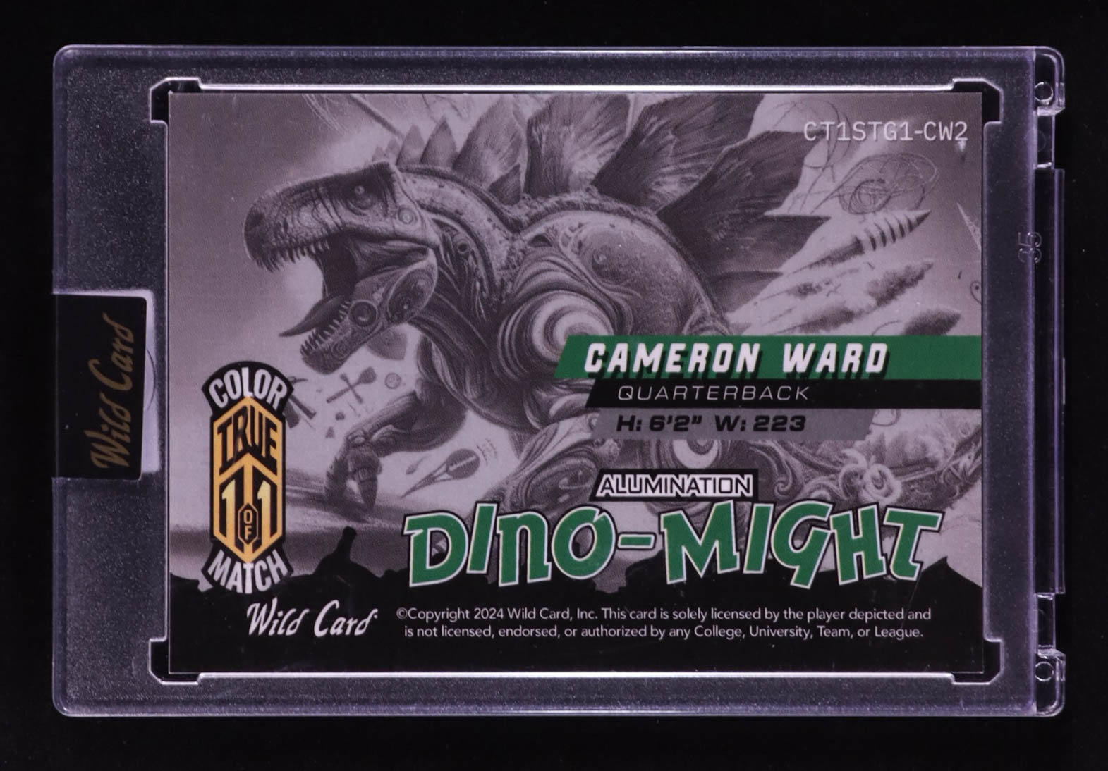 Cameron Ward 2024 Dino-Might Color True 1 of 1 Match #CT1STG1 RC at PristineAuction.com Cameron Ward 2024 Dino-Might Color True 1 of 1 Match #CT1STG1 RC at PristineAuction.com