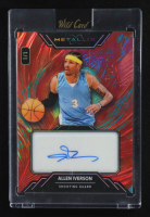Allen Iverson 2024 Wild Card Metallix Autographs Prismatic Red #WMMFAAI #1/1 at PristineAuction.com