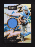 Amon-Ra St. Brown 2024 Select Sparks Materials Prizm #12 #101/149 at PristineAuction.com