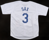 Steve Sax Signed Jersey Inscribed "82 NL ROY" (Schwartz) at PristineAuction.com