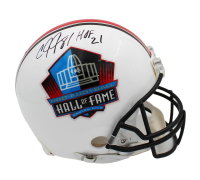 Calvin Johnson Signed Pro Football Hall of Fame Full-Size Authentic On-Field Helmet Inscribed "HOF 21" (JSA) at PristineAuction.com