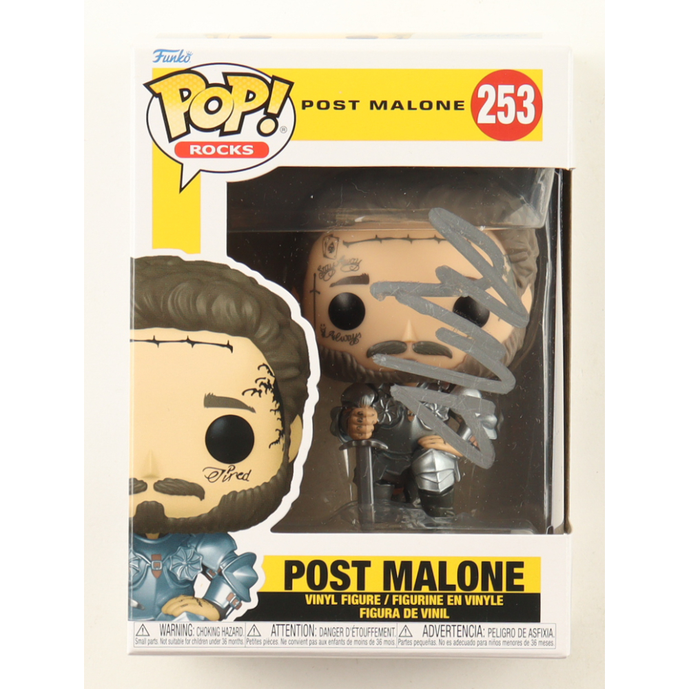 Post Malone Signed #253 Funko Pop! Vinyl Figure with Hand Drawn Heart Sketch (AWM) at PristineAuction.com
