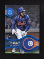 Francisco Lindor 2025 Topps Tribute Stamp of Approval Relics Blue #SOAFL #083/150 at PristineAuction.com