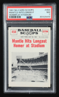 Mickey Mantle 1961 Nu-Card Scoops #450 / Longest Homer (PSA 7) at PristineAuction.com