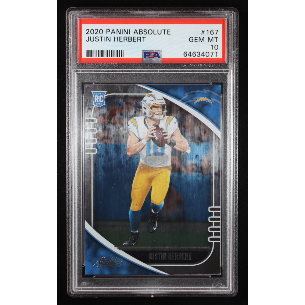 Justin Herbert 2020 Absolute #167 RC (PSA 10) at PristineAuction.com