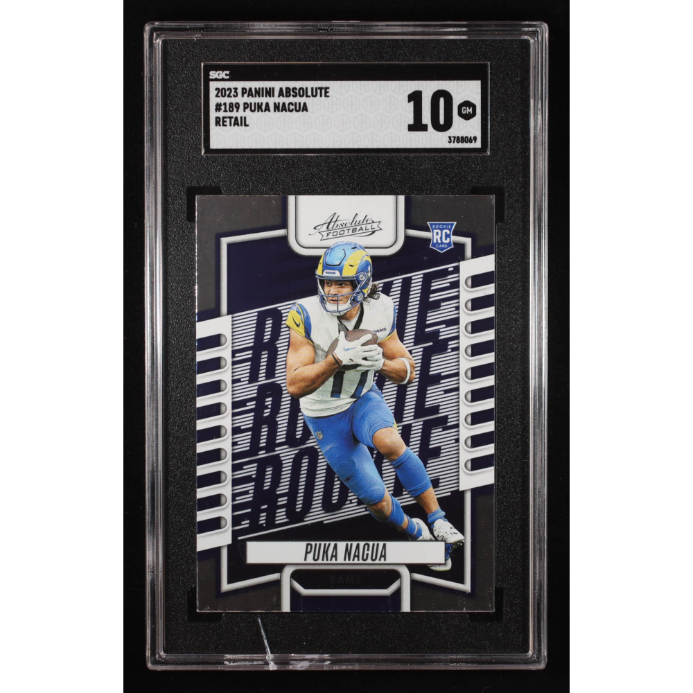 Puka Nacua 2023 Absolute Retail #189 RC (SGC 10) at PristineAuction.com