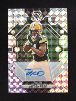 Jayden Reed 2023 Panini Mosaic Rookie Autographs Mosaic #333 RC at PristineAuction.com