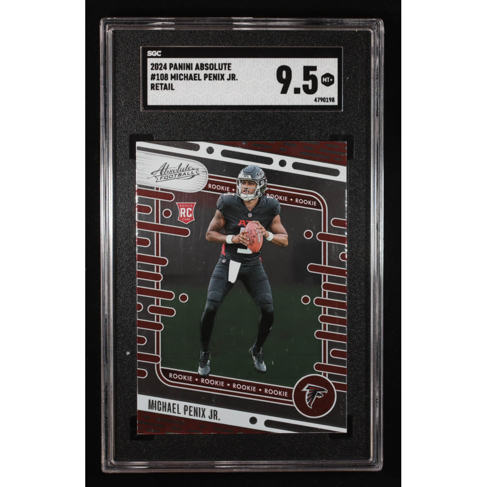 Michael Penix Jr. 2024 Absolute Retail #108 RC (SGC 9.5) at PristineAuction.com