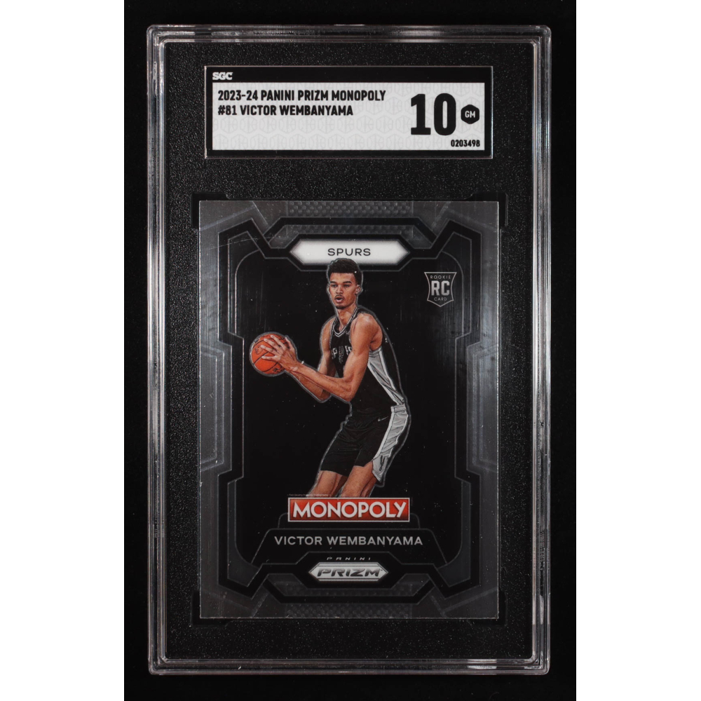 Victor Wembanyama 2023-24 Panini Prizm Monopoly #81 RC (SGC 10) at PristineAuction.com