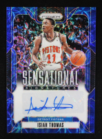 Isiah Thomas 2024-25 Panini Prizm Sensational Signatures Prizms Choice Blue #85 #05/49 at PristineAuction.com