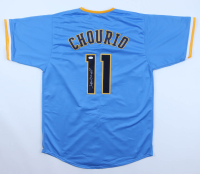 Jackson Chourio Signed Jersey (JSA) at PristineAuction.com