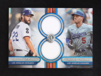 Freddie Freeman / Clayton Kershaw 2024 Topps Tribute Dual Player Relics Blue #DR2KF #072/150 at PristineAuction.com