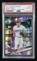 Mike Trout 2017 Topps Chrome Prism Refractors #200 (PSA 10) at PristineAuction.com