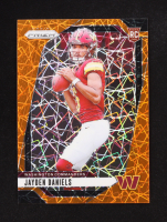 Jayden Daniels 2024 Panini Prizm Prizms Lazer #347 RC at PristineAuction.com