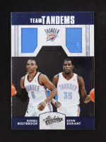 Russell Westbrook / Kevin Durant 2010-11 Absolute Memorabilia Team Tandems Materials #5 #043/100 at PristineAuction.com