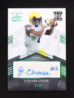 Ja'Marr Chase 2021 Leaf Metal Draft Green #BAJMC #02/25 RC at PristineAuction.com