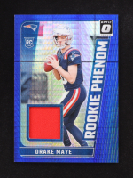 Drake Maye 2024 Donruss Optic Rookie Phenoms Blue Hyper #12 RC at PristineAuction.com