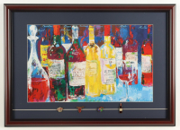 "The Wines of Bordeaux" by Leroy Neiman Custom Framed Art Print Display at PristineAuction.com
