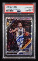 Stephen Curry Signed 2019-20 Donruss Optic Fanatics Box Set #8 (PSA) at PristineAuction.com