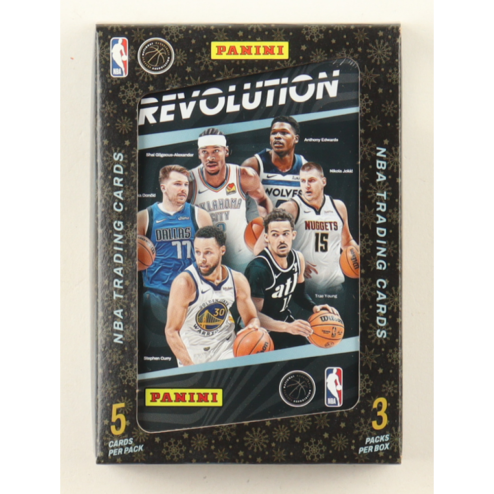 2023-24 Panini Revolutions Basketball Trading Card Tin with (3) Packs at PristineAuction.com