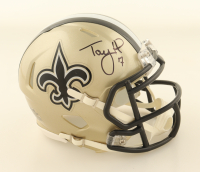 Taysom Hill Signed Saints Speed Mini Helmet (Fanatics) at PristineAuction.com