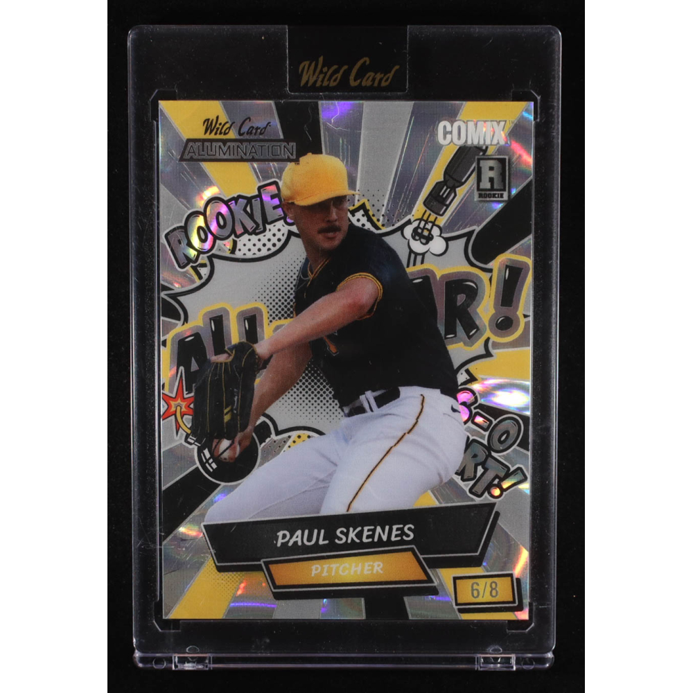 Paul Skenes 2024 Wild Card Alumination Comix Rookie All-Star! Silver #ACSAPS2 RC #6/8 at PristineAuction.com