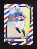 Malik Nabers 2024 Panini Prizm Prizms Red White and Blue #370 RC at PristineAuction.com