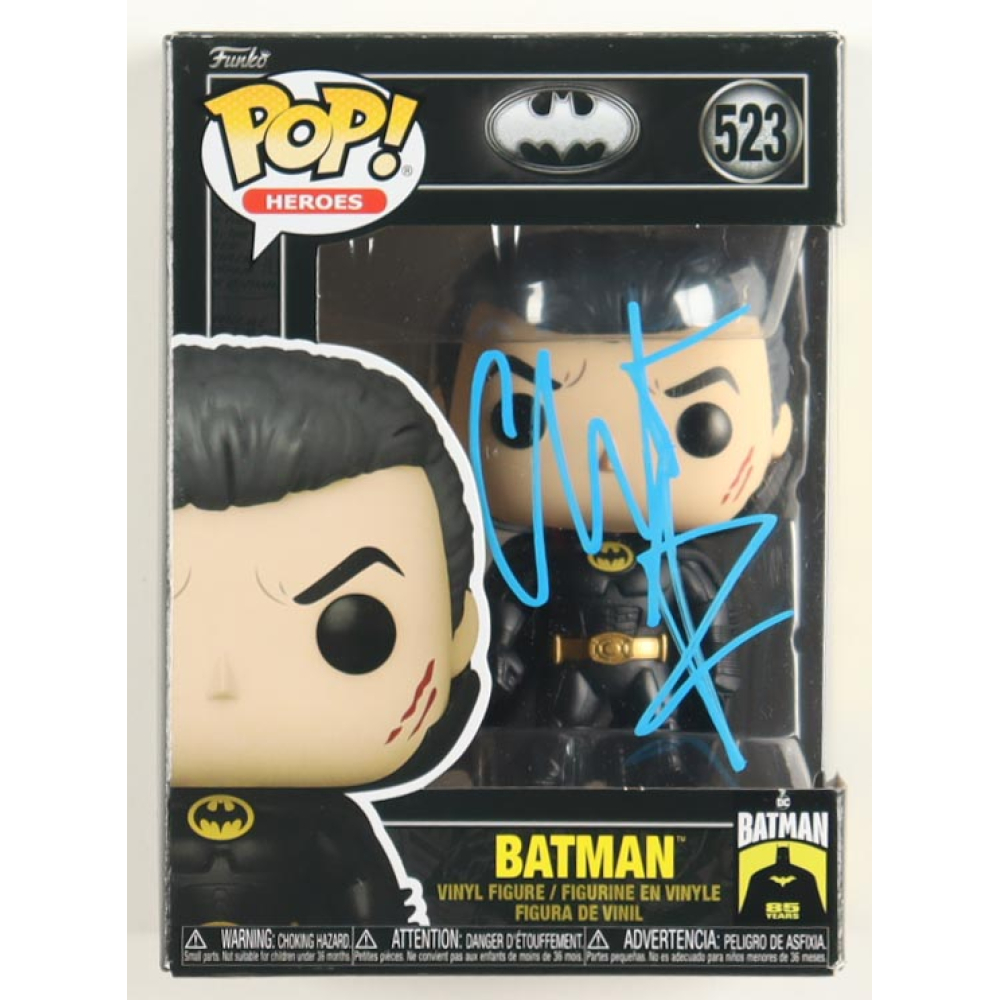 Christian Bale Signed "Batman" #523 Batman Unmasked Funko Pop! Vinyl Figure (AWM) at PristineAuction.com