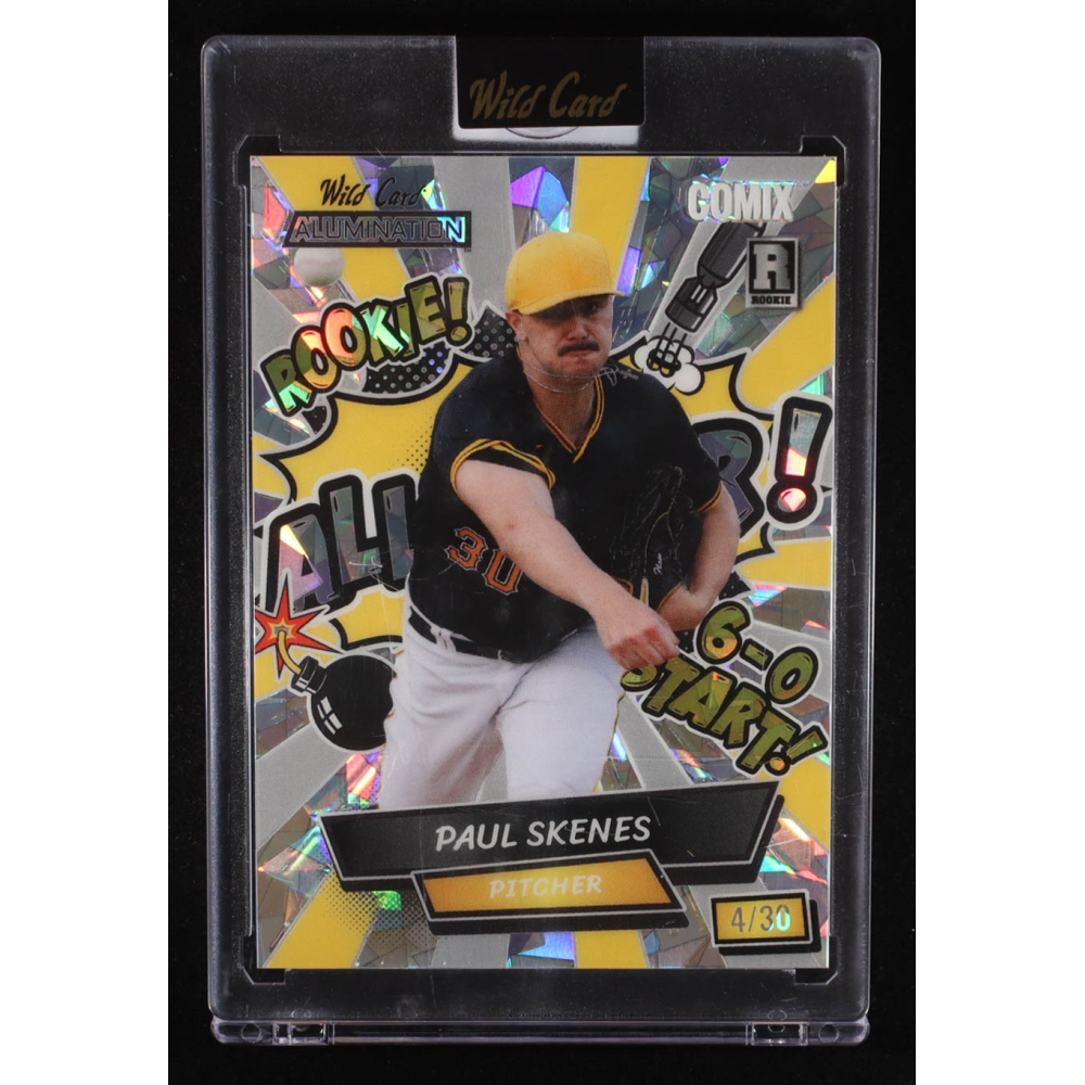 Paul Skenes 2024 Wild Card Alumination Comix All-Star! Silver Crystal #ACYAPS1 #4/30 RC at PristineAuction.com