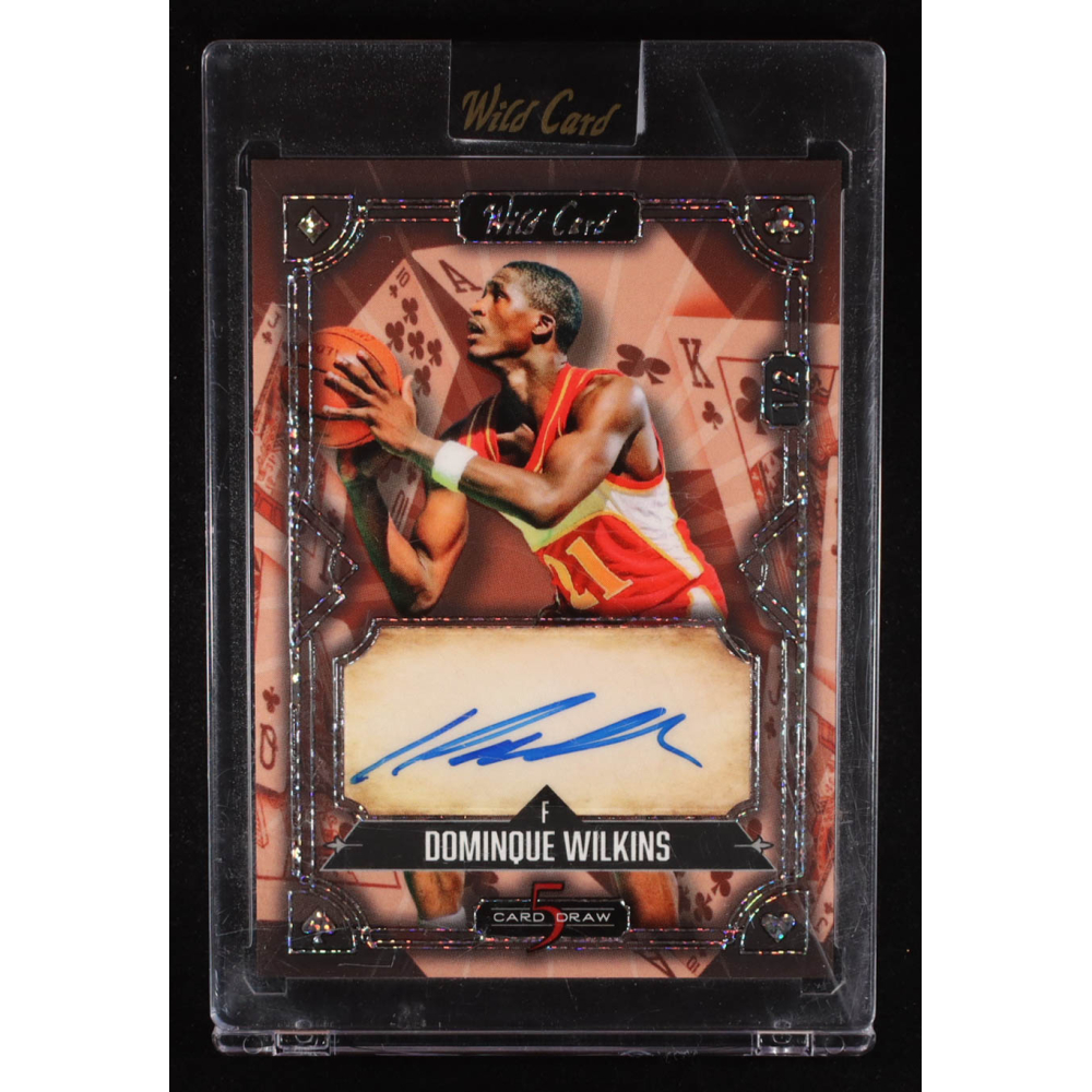 Dominique Wilkins 2024 Wild Card 5 Card Draw Auto #5CDCLDWA #1/2 at PristineAuction.com