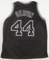 George Gervin Signed Jersey (Schwartz) at PristineAuction.com