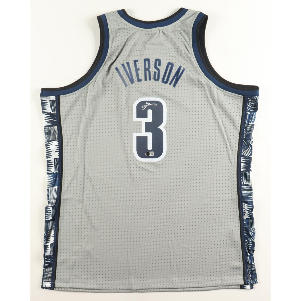 Allen Iverson Signed Georgetown Hoyas Mitchell & Ness Authentic Jersey (Beckett) at PristineAuction.com