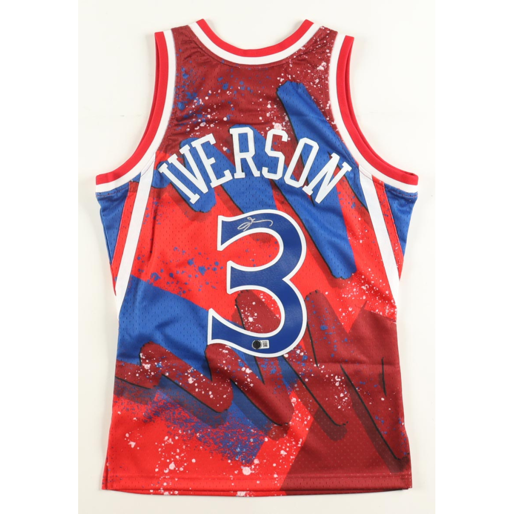 Allen Iverson Signed 76ers Mitchell & Ness Authentic Jersey (Beckett) at PristineAuction.com