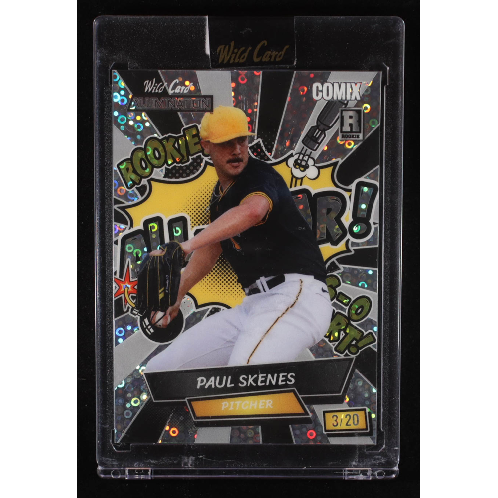 Paul Skenes 2024 Wild Card Alumination Comix All-Star! Disco Silver #ACYAPS2 #3/20 RC at PristineAuction.com