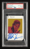 Mike Tyson Signed Switzerland Quarter Card (PSA) at PristineAuction.com