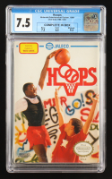 1989 "Hoops" Jaleco Nintendo Entertainment Systems (NES) Video Game Cartridge (CGC 7.5) at PristineAuction.com